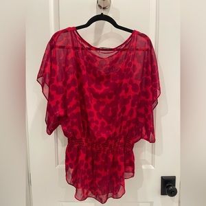 INC blouse - only worn once! Super cute with white pants!